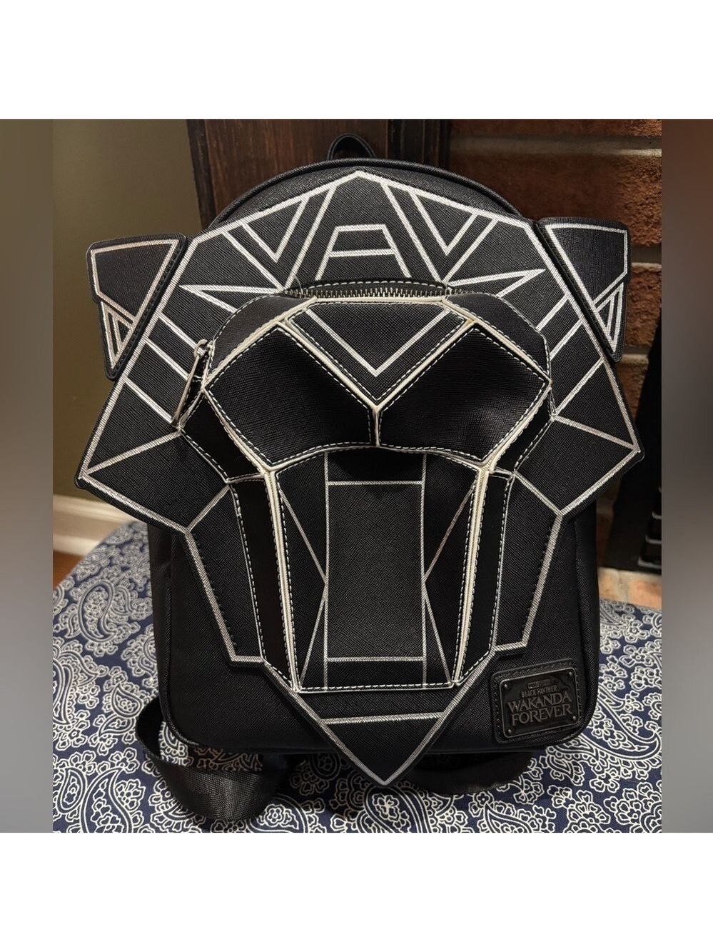 Loungefly Marvel Black Panther: Wakanda Forever Figural Mini Backpack NWOT